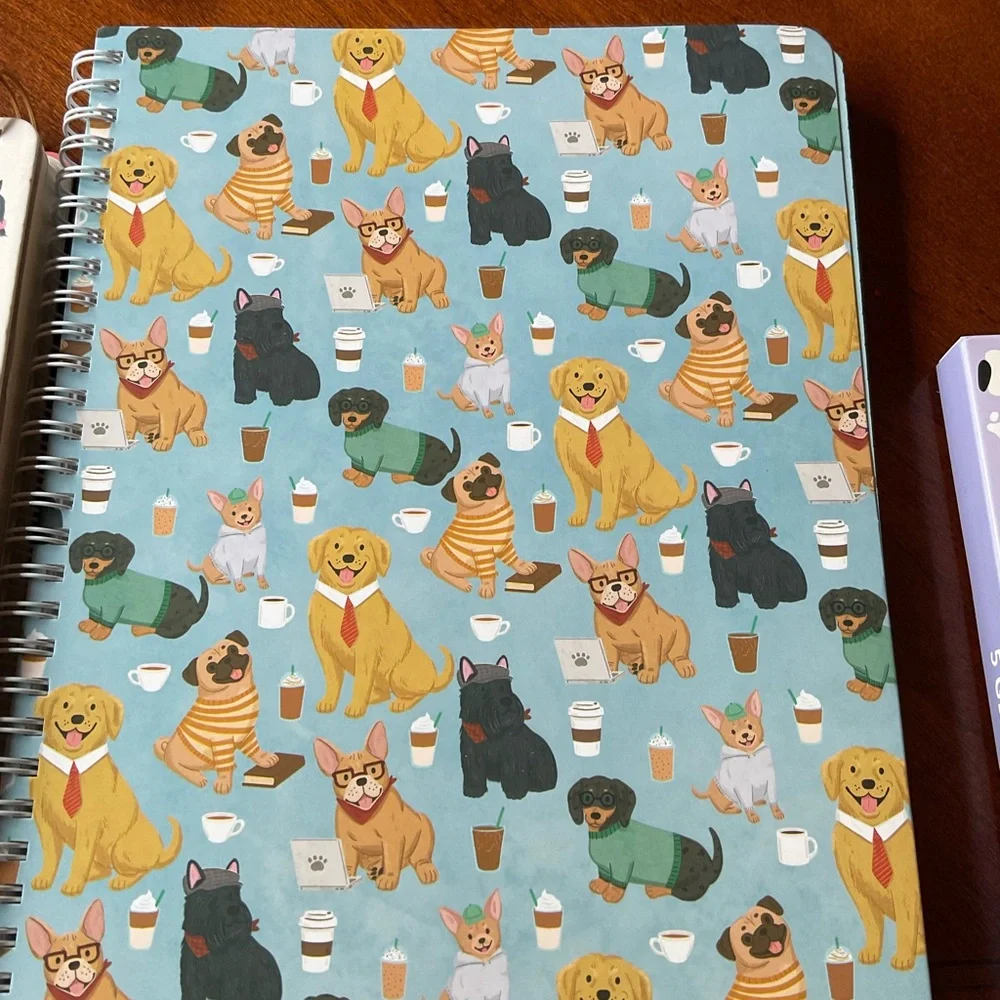ADORABLE DOGS 🐶🐶, Spiral Journal, Spiral Notepad Bundle NWT